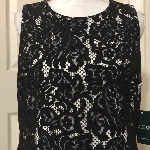 Lauren Ralph Lauren Lace-Overlay Sheath Dress - Picture 4 of 6